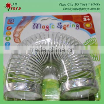 Gold color plastic slinky spring toy educational toy