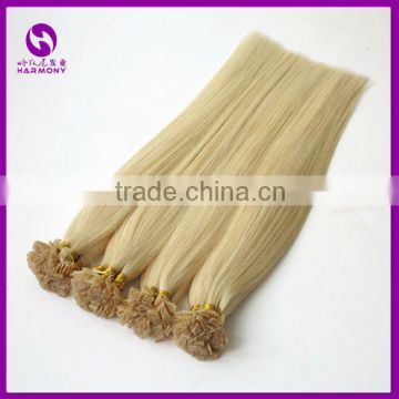 OEM 100% Mini Tip Pre Bonded Keratin Russian Human Hair Extensions Keratin Bond U Flat V tip U Nail Tip Human Hair Extensions