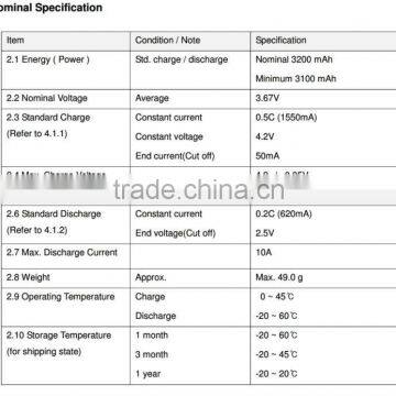 New Original LG MH1 3200mAH 18650 10A Discharge Battery PK NCR18650B photo-5