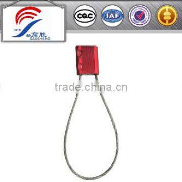 One time use cable seal for container