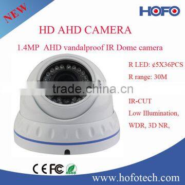 720P Security Camera 1.4 megapixel ahd cctv cameras ,ip66 cctv camera