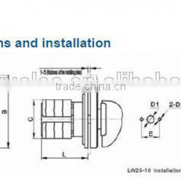 LW26 Series 3pole 2 Position 220V 380V Changeover CE Certificated Best Price 125A Rotary Switch photo-5