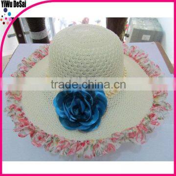 2015 Fashion Summer Lady Flower Beach Wholesale Women Hat photo-6