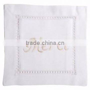 Hand embroidered lavender sachet/bag/pillow-monogram (design #45)