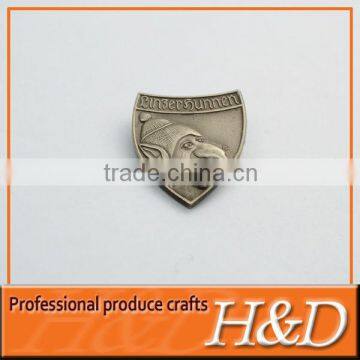 Popular item anti-silver pewter lapel pin