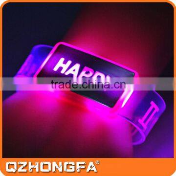 Promotional Gifts Party Printing Logo LED Bracelets Wrist Band photo-4