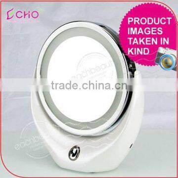 Wholesale and Retail Beautyful New Model Cheap Modern Dressing Light Table Mirror With Touch Press From China Mirror Factory photo-4