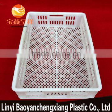 605x420x130mm Plastic Storage Basket for Freezing Duckling, Chicken, Food Transportation photo-3