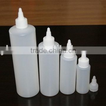 30ml 60ml 120ml 240ml 480ml HDPE chemical bottle with nose cap