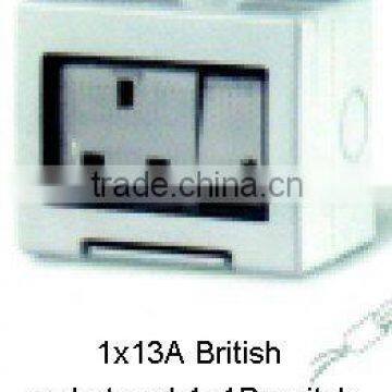 waterproof 13a switch socket IP55