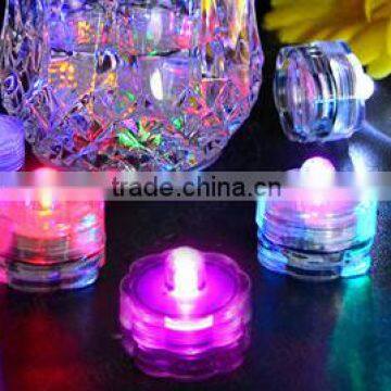 Wedding Deco Flower Shape Waterproof LED Submersible Tea Light Candles Wholesale                        
                                                Quality Choice