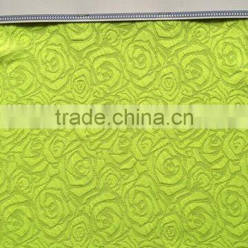 Fluorescent floar knit jacquard high visibility fabric from China manufacture