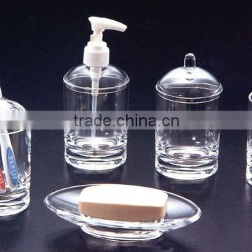 Clear PC TRITAN Acrylic Bathroom Set