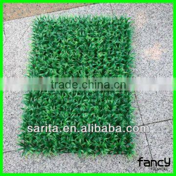 2013 new design uv proof artificial clover lawn with grid mats