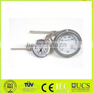 Capillary Bimetalic Thermometer Capillary Temperature Gauge