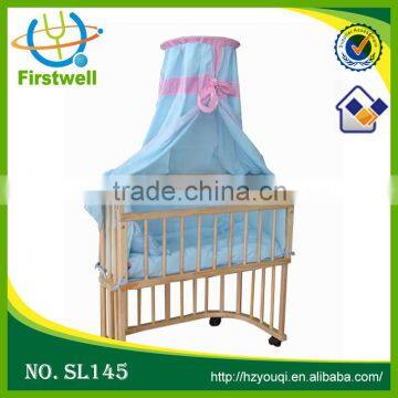 hottest sales wooden baby cradle with CE standard