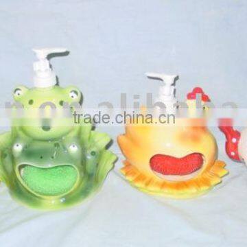 ceramic bathroom set,sopa dish, soap dispenser,tumbler,toothbrush holder