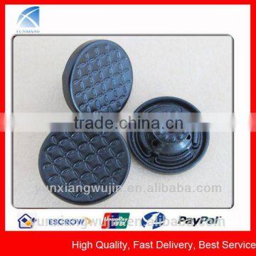 YX4513 Custom Made Embossed Metal Black Shank Buttons