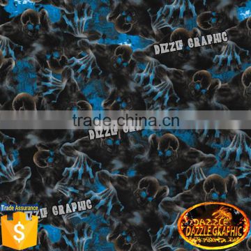 New Arrival Dazzle Graphic DGDB8067 3D Skull Water Transfer Film Hydrographic Film Midnight Crawler Hydro Dipping Films                        
                                                Quality Choice