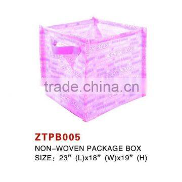 non-woven storage boxes, pink package box