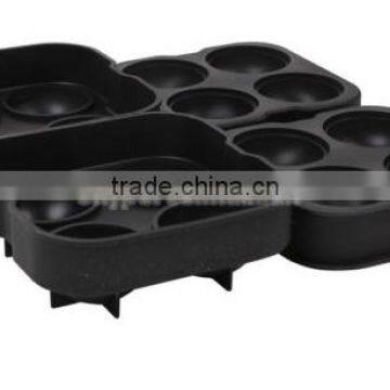 Lifetime Durable Sphere Premium Drink Scotch Water 4 Holes Silicone Ice Ball Maker With Color Box Packing For Party Bar Drinking photo-2