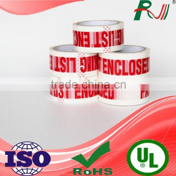 Strong viscosity adhesive reinforced brand printed bopp tape