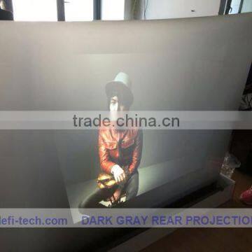 Factory supplies Grey film color Projector screen adhesive holographic rear projection screen film, No reflection of the screen