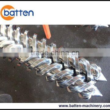 conical twin extruder barrel and screw manufacture for plastic machine