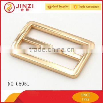 Light gold color square buckles tri-glide for handbags accessories