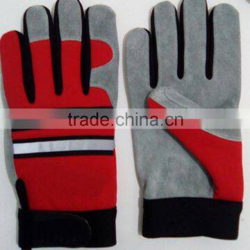 Industrial leather sport mechanic gloves