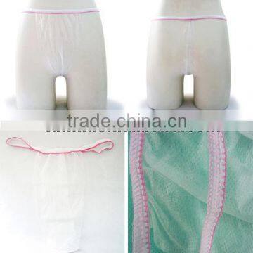 2014 Hot sale Disposable Nonwoven Skin-friendly Female G-string Underwear