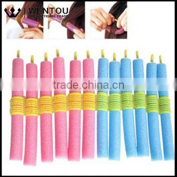 Wholesale 12PCS Cling Strip Natural Way Twist Soft Foam Bendy Hair Rollers Curlers