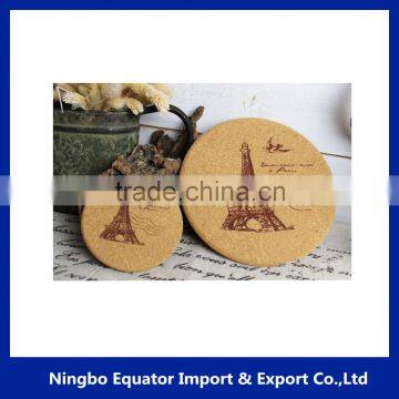 Top Sale logo Printed Cork Coaster