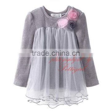 Pettigirl New Arrivals Girls Knit T-shirt Fashion Mesh Kids Shirt Wholesale Baby Clothing DMGT81107-21L