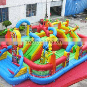 Tiki Island Inflatable Playground Obstacle Fun City for Sale photo-2