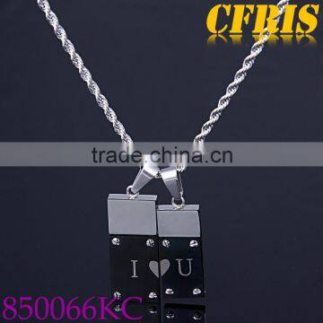 Fashion stainless steel necklace for lovers