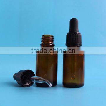 15ml amber glass essential oil bottle in stock, 0.5 oz glass essential oil bottle