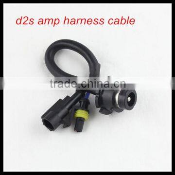 auto parts D2S to amp xenon lamp connector male socket adapter for hid kit xenon bulb d2s amp harness cable