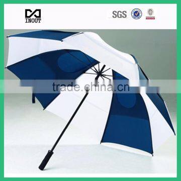 manual 68-inch oversize double canopy wind vented golf umbrella