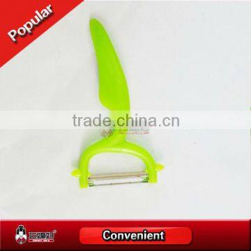 Fancy stainless steel blade peeler with colorful handle