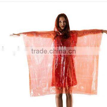 PE poncho raincoat Color adults