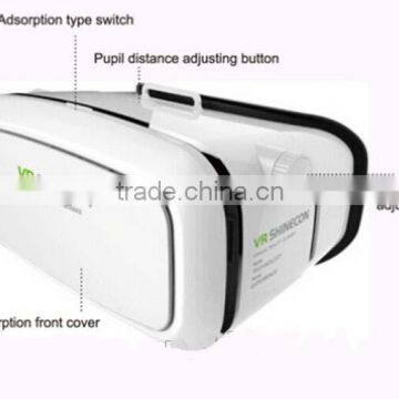2016 distributors' chance, best price 3d headset VR SHINECON 3D vr Glasses vr helmet virtual reality for movies/xbox one