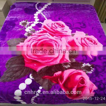 2016 new design mink blanket 100% polyester