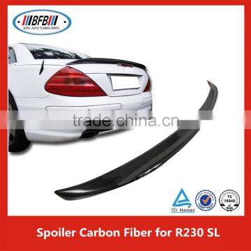 Carbon Fiber Kit Fit For B ENZ R230 SL Rear Spoiler Wing