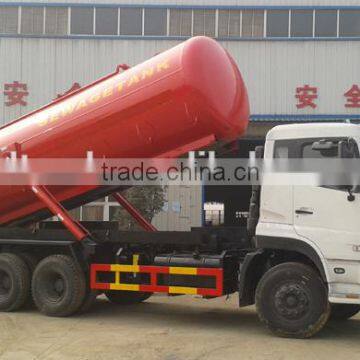 NEW DONGFENG DFL 6x4 20000L vacuum pump truck with vacuum pump CUMMINS C260 33 260hp