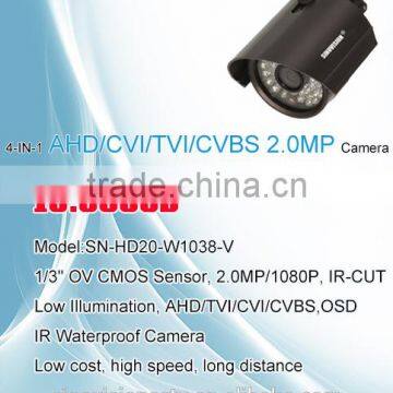 promotion hot selling 4-in-1 ahd/cvi/tvi/cvbs 2.0mp bullet cctv camera