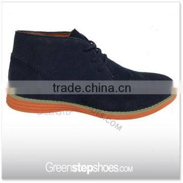 EVA Outsole Black Suede Leather Shoe