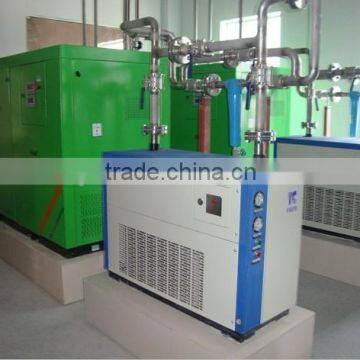 Silent oil free screw air compressor