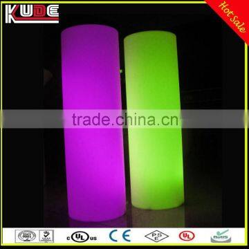 High LED light plastic round column for party decoration