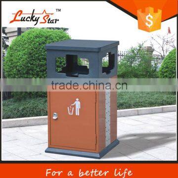 outdoor bulk stainless steel recycling trash can